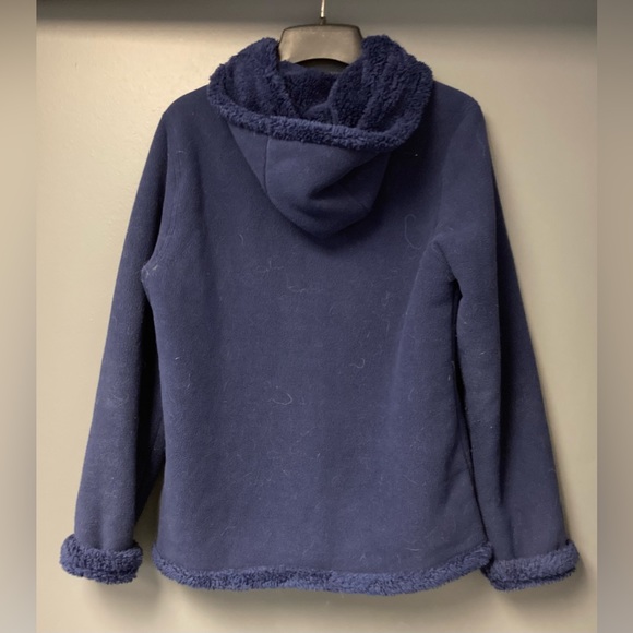 💛TODAY***$13***Faded Glory navy blue full-zip, hooded fleece. - Picture 3 of 3